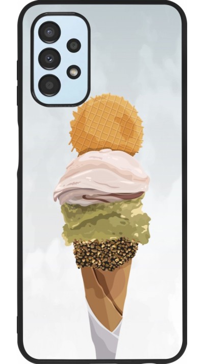 Coque Samsung Galaxy A13 5G - Silicone rigide noir Summer 2025 Cornet