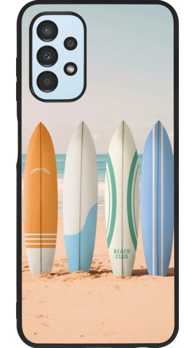 Samsung Galaxy A13 5G Case Hülle - Silikon schwarz Summer surfboard 2025