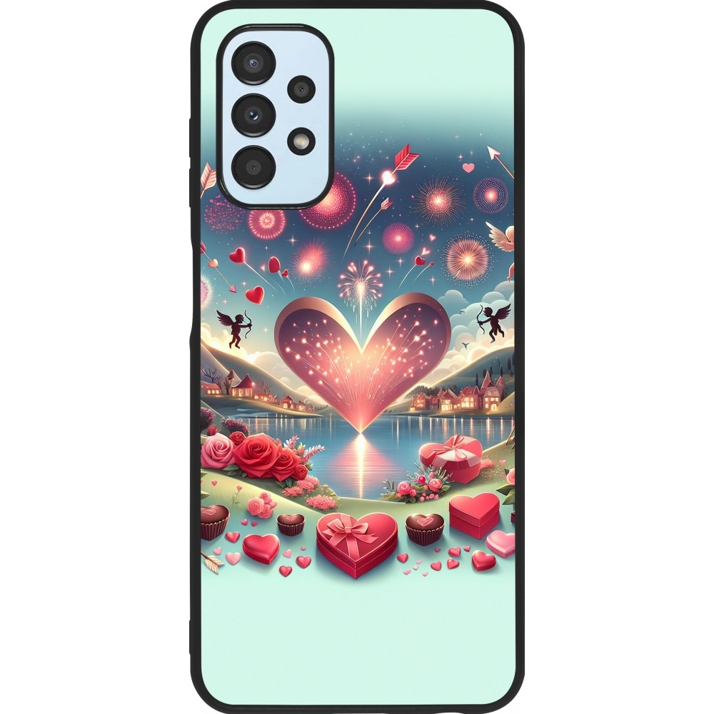 Samsung Galaxy A13 5G Case Hülle - Silikon schwarz Valentin 2025 Schick