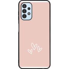 Samsung Galaxy A13 5G Case Hülle - Silikon schwarz Valentine 2023 three minimalist hearts
