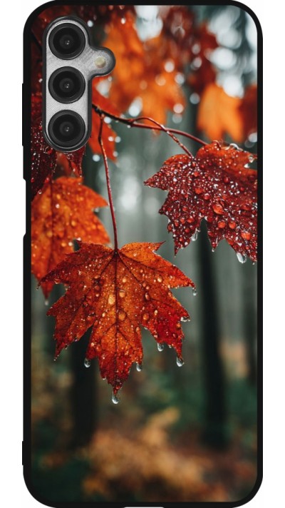 Coque Samsung Galaxy A14 5G - Silicone rigide noir Autumn 25 Rain