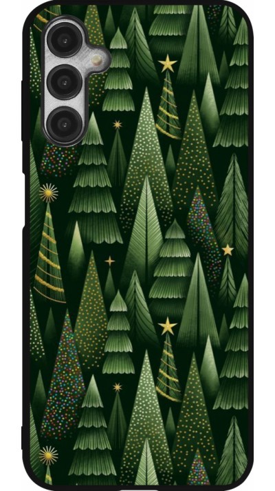Coque Samsung Galaxy A14 5G - Silicone rigide noir Christmas 25 Pattern Xmas Tree