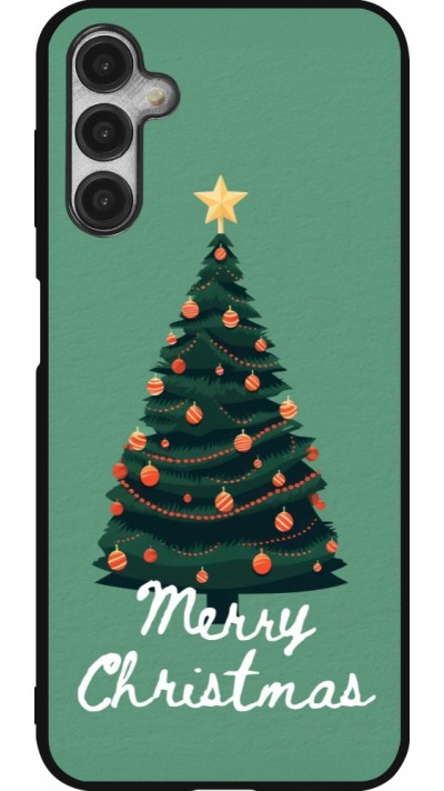 Coque Samsung Galaxy A14 5G - Silicone rigide noir Christmas 25 Xmas Tree