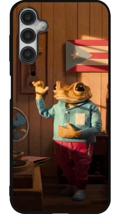 Coque Samsung Galaxy A14 5G - Silicone rigide noir Dancing frog DTMF