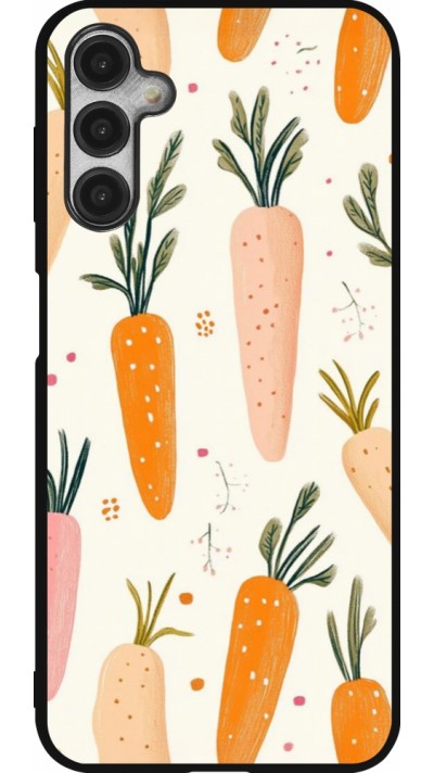 Coque Samsung Galaxy A14 5G - Silicone rigide noir Easter 2026 Illustration carrots