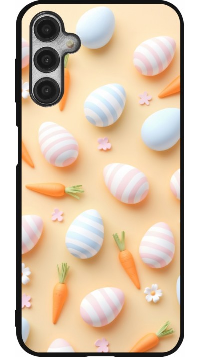 Coque Samsung Galaxy A14 5G - Silicone rigide noir Easter 2026 Pattern Easter