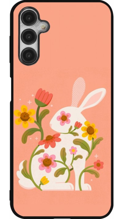 Coque Samsung Galaxy A14 5G - Silicone rigide noir Easter 2026 Rabbit collage