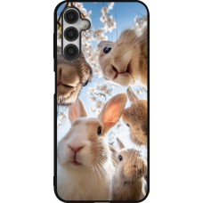 Coque Samsung Galaxy A14 5G - Silicone rigide noir Easter 2026 Rabbits