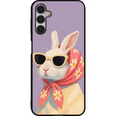 Samsung Galaxy A14 5G Case Hülle - Silikon schwarz Easter 2026 Rabbit with scarf