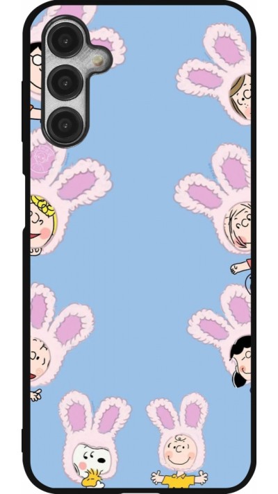 Coque Samsung Galaxy A14 5G - Silicone rigide noir Easter 2026 Snoopy