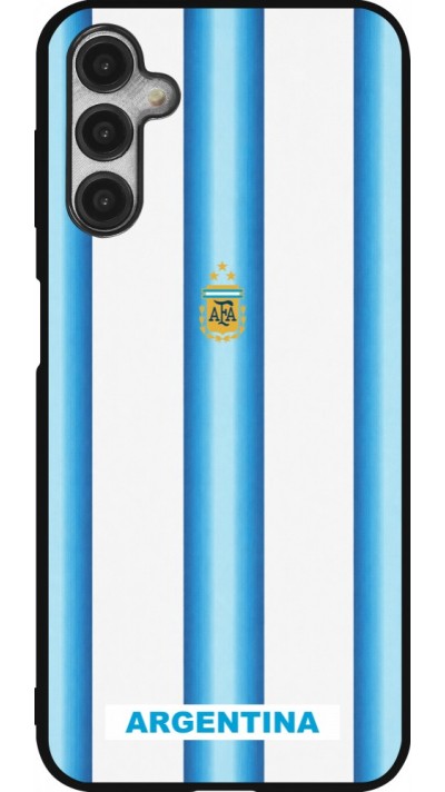 Coque Samsung Galaxy A14 5G - Silicone rigide noir Maillot de football Argentine 2026 personnalisable