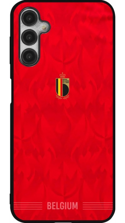 Coque Samsung Galaxy A14 5G - Silicone rigide noir Maillot de football Belgique 2026 personnalisable