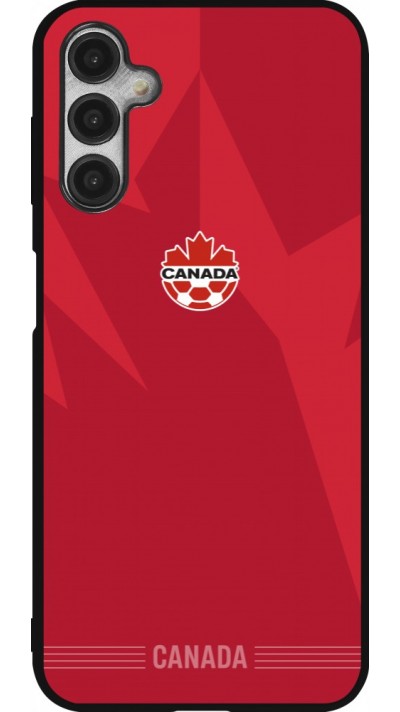 Coque Samsung Galaxy A14 5G - Silicone rigide noir Maillot de football Canada 2026 personnalisable