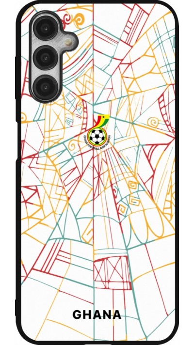 Coque Samsung Galaxy A14 5G - Silicone rigide noir Maillot de football Ghana 2026 personnalisable