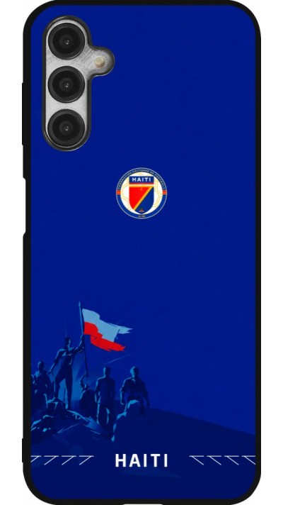 Coque Samsung Galaxy A14 5G - Silicone rigide noir Maillot de football Haiti 2026 personnalisable