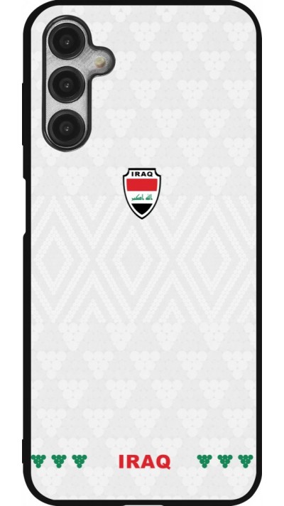 Coque Samsung Galaxy A14 5G - Silicone rigide noir Maillot de football Irak 2026 personnalisable