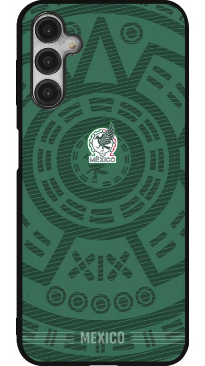 Coque Samsung Galaxy A14 5G - Silicone rigide noir Maillot de football Mexique 2026 personnalisable