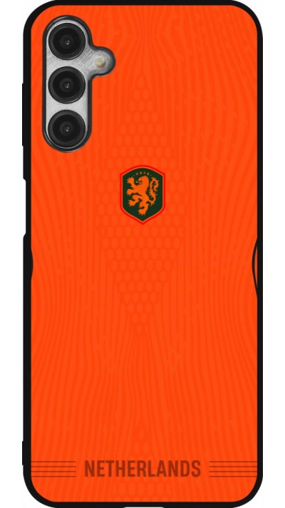 Coque Samsung Galaxy A14 5G - Silicone rigide noir Maillot de football Pays-Bas 2026 personnalisable