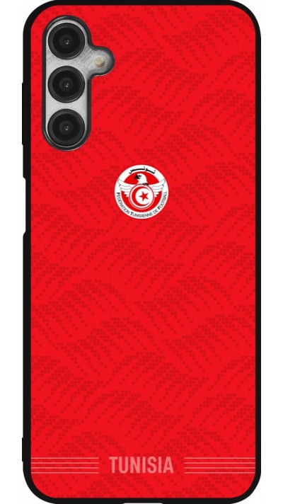 Coque Samsung Galaxy A14 5G - Silicone rigide noir Maillot de football Tunisie 2026 personnalisable
