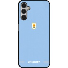 Coque Samsung Galaxy A14 5G - Silicone rigide noir Maillot de football Uruguay 2026 personnalisable