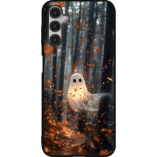 Coque Samsung Galaxy A14 5G - Silicone rigide noir Halloween 2025 Ghost in the forest