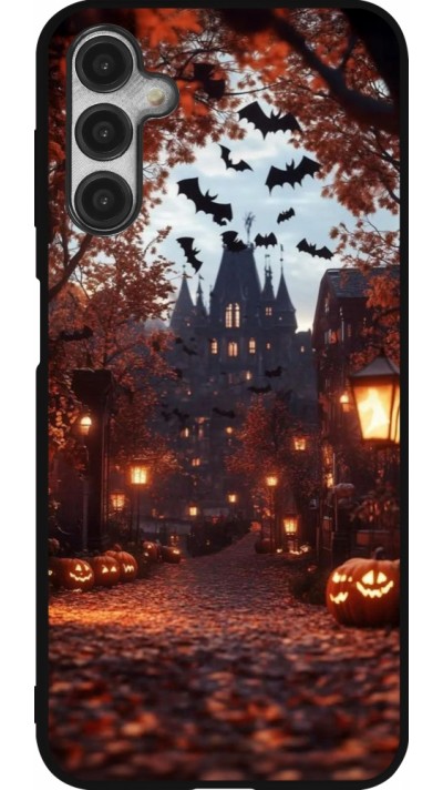 Coque Samsung Galaxy A14 5G - Silicone rigide noir Halloween 2025 Haunted house Coque Samsung Galaxy A14 5G - Silicone rigide noir Halloween 2025 Haunted house