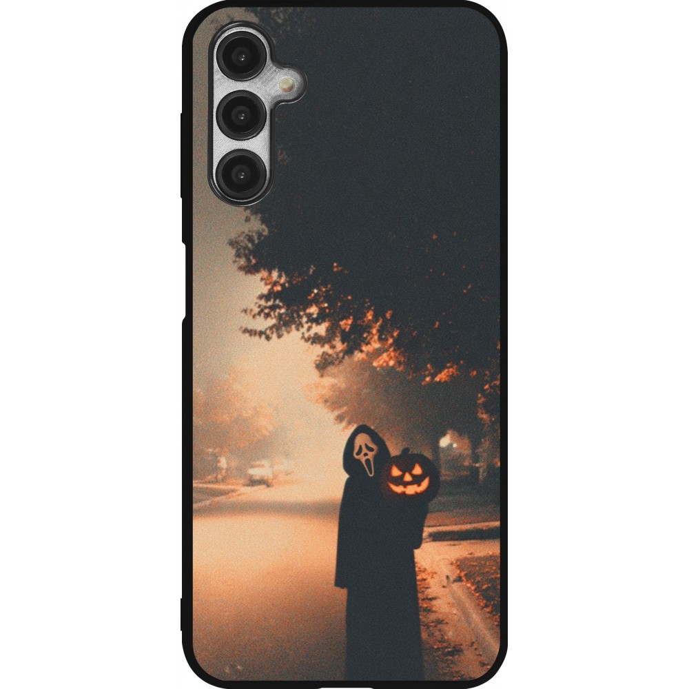 Coque Samsung Galaxy A14 5G - Silicone rigide noir Halloween 2025 Scream