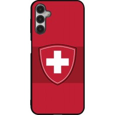 Coque Samsung Galaxy A14 5G - Silicone rigide noir Hockey World Championship Ecusson Suisse