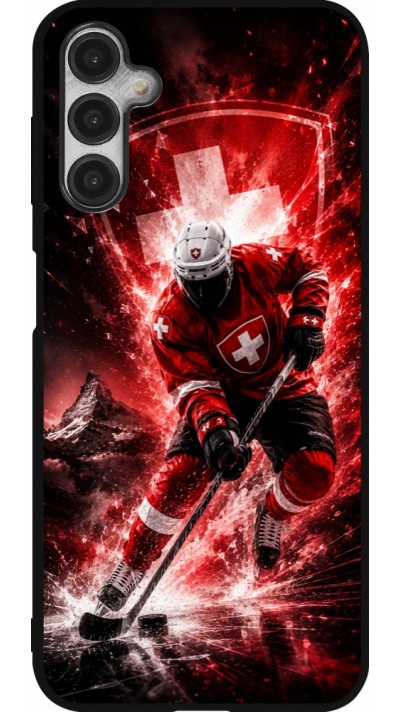 Coque Samsung Galaxy A14 5G - Silicone rigide noir Hockey World Championship Player