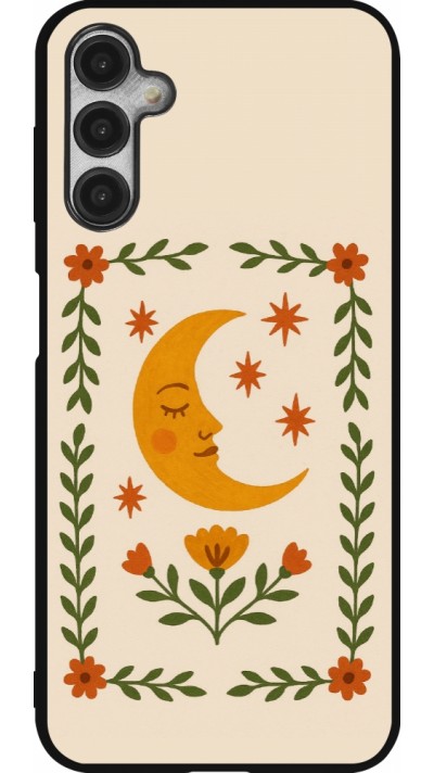 Coque Samsung Galaxy A14 5G - Silicone rigide noir Half moon stamp 2026