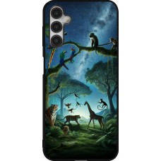 Coque Samsung Galaxy A14 5G - Silicone rigide noir Paradis des animaux exotiques