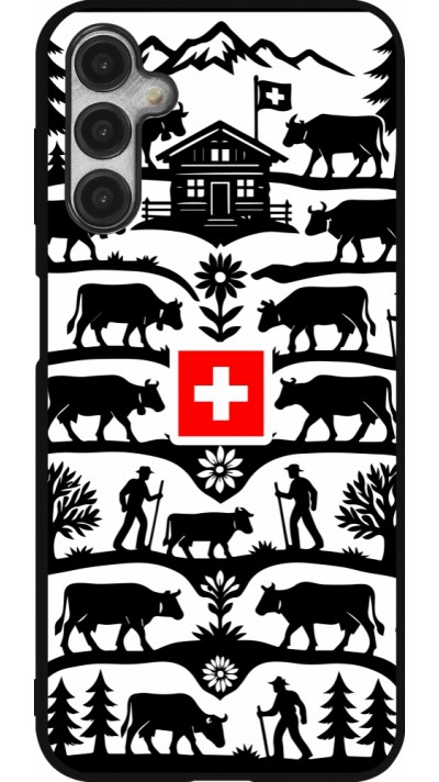 Coque Samsung Galaxy A14 5G - Silicone rigide noir Poya Suisse 3