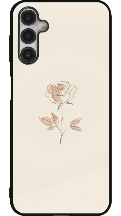 Samsung Galaxy A14 5G Case Hülle - Silikon schwarz Rosa Sand Minimalistisch