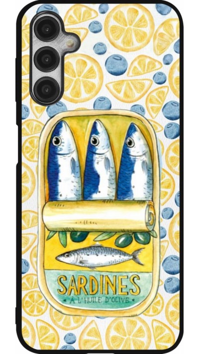 Coque Samsung Galaxy A14 5G - Silicone rigide noir Sardines in oil 2026