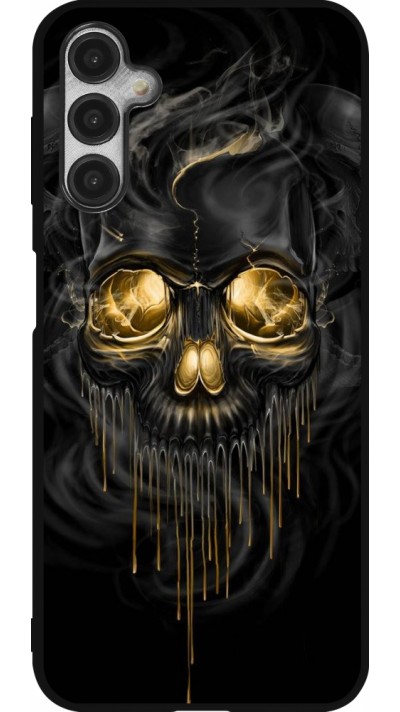 Samsung Galaxy A14 5G Case Hülle - Silikon schwarz Skull 02