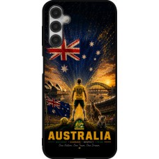 Coque Samsung Galaxy A14 5G - Silicone rigide noir Football Australie splash 2026
