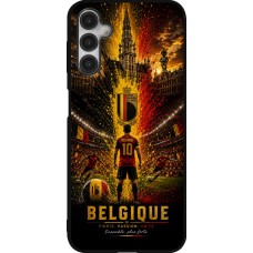Coque Samsung Galaxy A14 5G - Silicone rigide noir Football Belgique splash 2026
