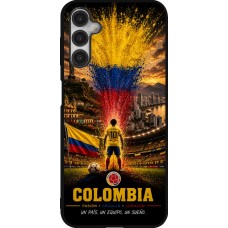Coque Samsung Galaxy A14 5G - Silicone rigide noir Football Colombie splash 2026
