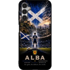 Coque Samsung Galaxy A14 5G - Silicone rigide noir Football Écosse splash 2026
