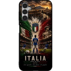 Coque Samsung Galaxy A14 5G - Silicone rigide noir Football Italie splash 2026