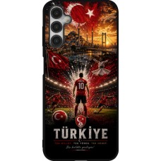 Coque Samsung Galaxy A14 5G - Silicone rigide noir Football Turquie splash 2026