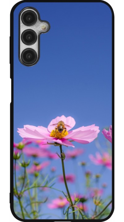 Coque Samsung Galaxy A14 5G - Silicone rigide noir Bee on a flower 2026