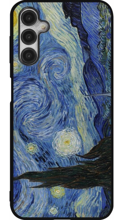 Coque Samsung Galaxy A14 5G - Silicone rigide noir Tableau art - La Nuit étoilée - Van Gogh