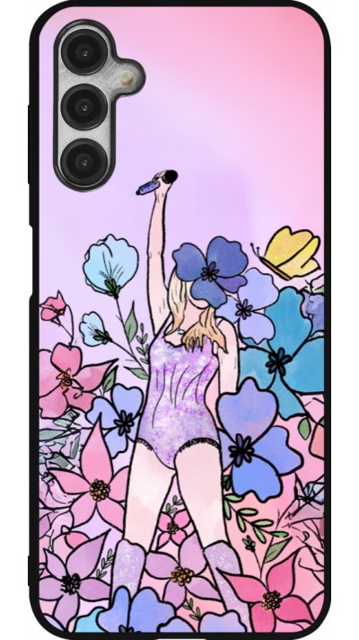Coque Samsung Galaxy A14 5G - Silicone rigide noir Taylor Swift Sketch - Pink