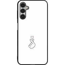 Coque Samsung Galaxy A14 5G - Silicone rigide noir Valentine 2024 heart by Millennials