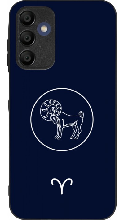 Coque Samsung Galaxy A15 - Silicone rigide noir Astrologie Bélier