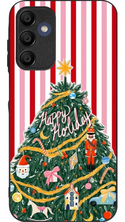Coque Samsung Galaxy A15 - Silicone rigide noir Christmas 25 Happy Holiday