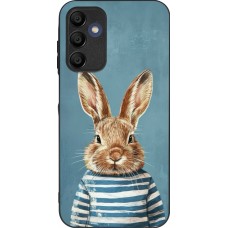 Coque Samsung Galaxy A15 - Silicone rigide noir Easter 2026 Rabbit navy