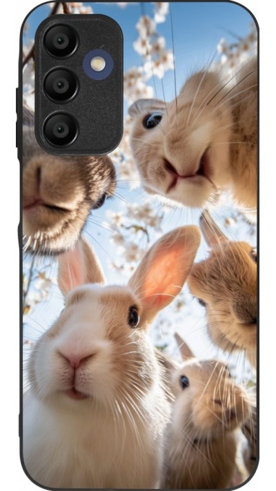 Coque Samsung Galaxy A15 - Silicone rigide noir Easter 2026 Rabbits