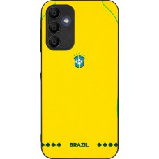 Coque Samsung Galaxy A15 - Silicone rigide noir Maillot de football Bresil 2026 personnalisable